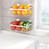 Kitchen Storage Metal Wire Fruit Basket - SUS304 Stainless steel Organizer Storage Bin Baskets for Bathroom - Space Saving Design for Pantry Organ...