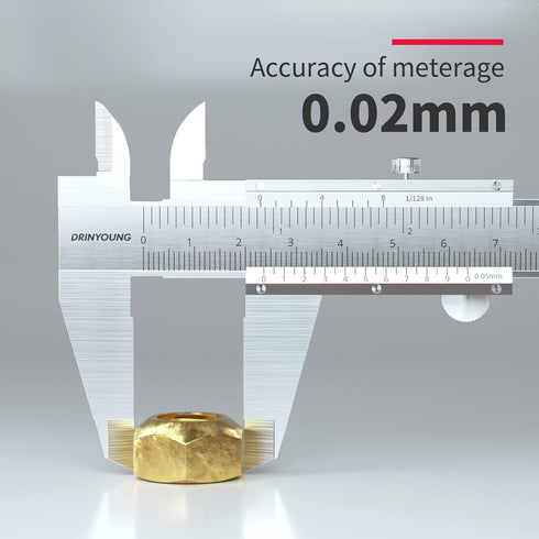 Vernier Caliper Calipers Measuring Tool Micrometer Carbon Steel Inch/Metric 0-6"Range 1/128 Inch Dual Reading Scale Professional High Accuracy Met...