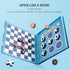 2 in 1 Checkers Sets Travel Toys Magnetic Travel Games Foam Checker Pieces Young Kids Family Board Game (Checkers&Tic-Tac-Toe)...