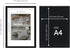 A4 Frame Black - Display 6x8 Picture Frame With Mat or 8.27x11.69 Inch Without Mat Poster Frame, Certificate Document Frame, for Wall Art...