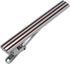 Burgundy Long Striped Tie Clips...