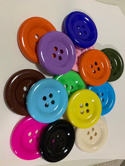 2 inch Round Button for Crafts, Large Button 4 Hole Mixed Color for Sewing Garment Clothing Dress Pants Skirt Hat Accessories Scrapbooking DIY 20 ...