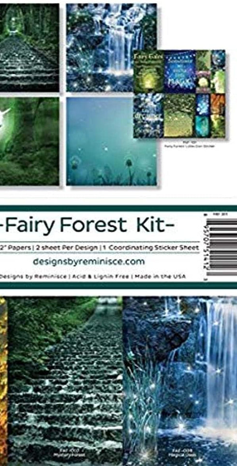 Reminisce FAF-201 Fairy Forest Scrapbook Collection Kit, 12x12 inches...