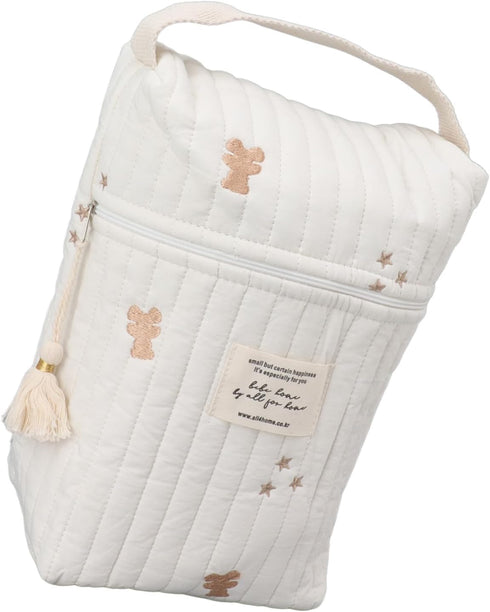 Diaper Bag Tote, Travel Diaper Tote, Multifunction Baby Bag for Bottle Wipes Pacifier (Little Bear)...