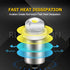 Ruiandsion 2pcs P13.5S LED Bulb 3-18V COB 0.5W 3V 4.5V 6V 9V 18V Upgrade for Flashlight Torch Work Lights,White...