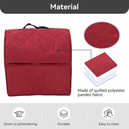 Stand Mixer Dustproof Cover, Mixer Cover with Organizer Bag, Dust Cover for Kitchen Mixers Kitchen Appliance Dust Cover with Top Handle Kitchen St...