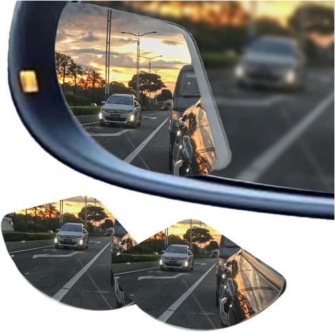 2PCs Automotive Rearview Mirror Blind Spot Mirror, Adjustable HD Sector Mirror, Frameless Wide Angle Convex Mirror, Most Automotive Side Mirror As...