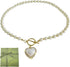 Pearl Heart Necklace Choker - Coquette Necklace Jewelry for Women Adjustable Gold Plated Faux Pearl Necklaces Trendy Gifts Daily Fashion...