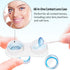 6 Pack Clear Contact Lens Case, Portable Contact Lenses Cases with Tweezers Remover Tool Solution Bottle Contacts Soak Storage Container Kit for T...