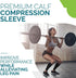 Run Forever Calf Compression Sleeves for Men and Women - Leg Compression Sleeve - Footless Compression Socks for Runners, Shin Splints, Varicose V...