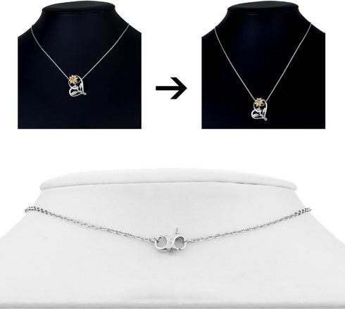 3pcs Necklace Extender Sterling Silver Necklace Extenders for Women 1 Inch 2 Inch 4 Inch Extension Chain Extenders for Necklaces Bracelet Anklet w...