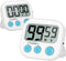 Kitchen Timer, 2 Pack Large Digits Classroom Timer for Kids,Simple Operation Magnetic Timers, Digital Timer for Cooking -White...