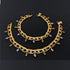 Indian Gold Tone Bells Anklet Chain Payal Set For Women in Multicolor Rhinestone Crystal Zircon For Beach Party Gift...