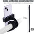 2pcs Stroller Phone Holder, Flexible Cell Phone Stand Stroller Cell Phone Mount with Anti-Slip Arm Grip Alloy Phone Clamp for Stroller Handlebar D...