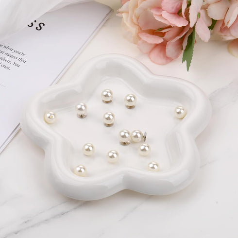 24 Sets Pearl Buttons for Clothes, Pearl Brooch Buttons No Sew Buttons Reusable Decorative Pearl Pins Buttons for Women Girls Shirt Dress Sweaters...