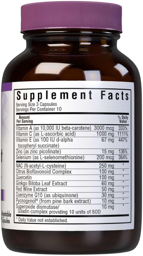 BlueBonnet Super Antioxidant Formula Vegetarian Capsules, 30 Count...