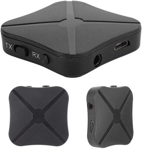 Dpofirs 2 in 1 Bluetooth 5.0 Audio Adapter, Multifunctional Music Receiver Transmitter, Universal Rechargeable Stereo Sound Adapter for Computer, ...
