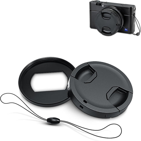 JJC Lens Filter Adapter for Sony ZV-1 II ZV1II ZV-1 ZV1 RX100 VI RX100M6 RX100 VII RX100M7 Canon G5X Mark II for Attaching 52mm ND UV CPL Filter, ...