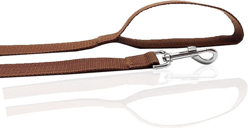 Nylon Dog Leash 8 Feet Long, Walking Training Dog Leashes for Medium Large Dogs(1" X 8 ft, Brown)...