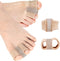 Gel Toe Separators with 2 Loops, Bunion Corrector for Women and Men 1 Pair, Toe Straighteners for Toe Overlapping and Crooked, Toe Spreader for Bu...