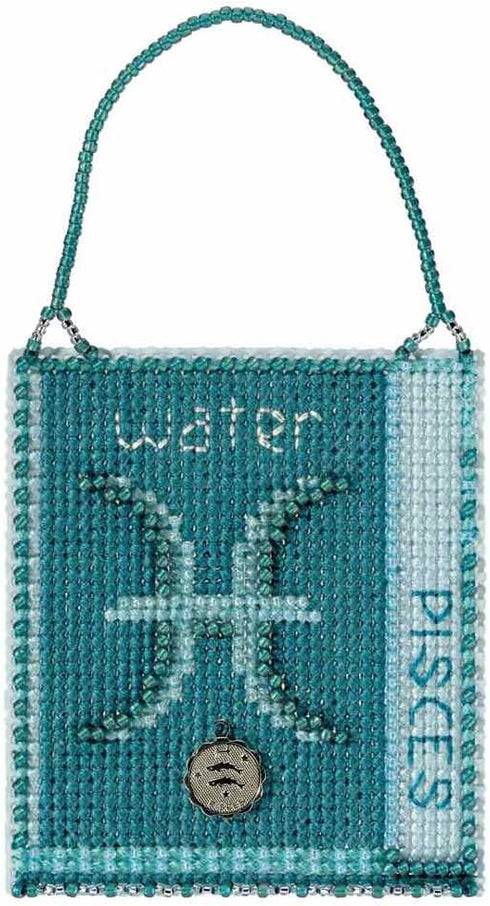 Mill Hill Pisces Beaded Cross Stitch Kit 2018 Zodiac Charmed Ornaments MH161826...