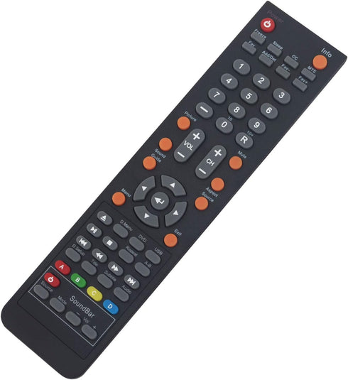 142022370001C Replace Remote Applicable for Sceptre TV E325WD-HDR E328BD-HDC E245BD-FHDR E245PV-FHDR E245BD-FHDU E245RD-FMDR E245PD-FHDR E325UD-HD...