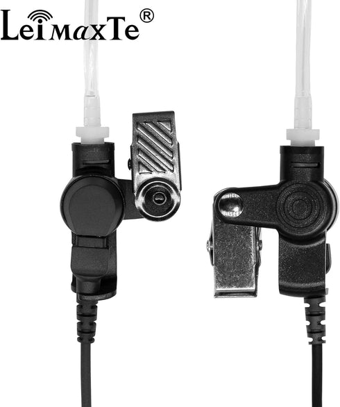 RDM2070D Earpiece for Motorola,Compatible CLS1110 CLS1410 CP185 CP200D RDU4100 2 Way Radio Headset with Mic PTT 2 Pin FBI Security Acoustic Tube S...