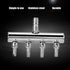 Aquarium Air Flow Valves, Manifolds Distributor Stainless Steel Splitter 4 Way T Shaped Control Valve Pump Lever Line Metal Regulator Gang Splitte...