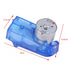 Blue Transparent Hand Crank Generator for 3-6V Small Motor, Lighting Led Lamp Beads Mini Dynamotor Fan Model Toy Accessories DIY Educational Physi...