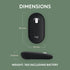 Logitech Pebble Mouse 2 M350s Slim Bluetooth Wireless Mouse, Portable, Lightweight, Customizable Button, Quiet Clicks, Easy-Switch for Windows, ma...