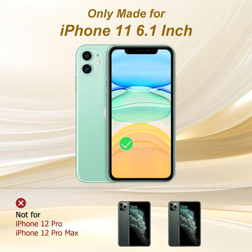 LSL Case for iPhone 11 Black Leopard Cheetah with Wristband Kickstand, Translucent Matte Shockproof Protective Slim Aesthetic Case for Women Girls...