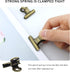 20 Pieces Metal Bulldog Binder Clips, 1.2 Inch Hinge Paper Clips Clamps for Food Bags, Pictures Photos, Art Crafts, Home Office Supplies (Bronze)...