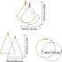 120 pcs Stainless Steel Beading Hoop Earring Finding Earring Components,Triangle Earring Scallop Earring Round Hoop Earring for DIY Jewelry Making...