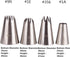 4-Piece Stainless Steel Piping Tips Set for Cake, Cookie & Cupcake Decorating...