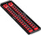 Ernst Manufacturing - 8492 Socket Boss 2-Rail 1/4-Inch-Drive Socket Organizer, 13-Inch, Red - Made in the USA...