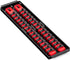 Ernst Manufacturing - 8492 Socket Boss 2-Rail 1/4-Inch-Drive Socket Organizer, 13-Inch, Red - Made in the USA...