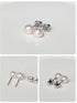 Freshwater Pearl Earrings with Screw Back for Women 925 Sterling Silver Sensitive Genuine 6mm White Real Round Cultured Pearls Stud Everyday Earri...