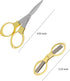 2 Pcs Small folding scissors small portable travel sewing scissors stainless steel telescopic scissors Fish line scissors Alloy scissors...