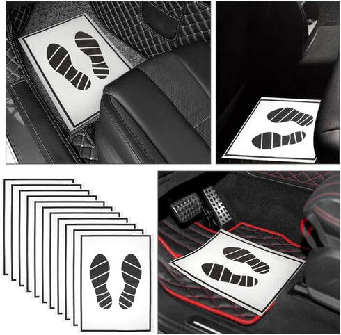 IMIKEYA Paper Floor Mat: 25Pcs Disposable Car Floor Mats Car Paper Floor Mats Disposable Car Interior Floor Mats Automotive Floor Mats Printing Pa...