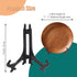 25 Pcs 4 Inch Black Plastic Easels or Stand/Plate Holders, Displays Pictures/Photos, Artworks, Posters, Small Boards...