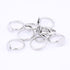 20pcs Stainless Steel 10mm Circle Pad Ring Bezel Blanks DIY Adjustable Fingerring Base Settings for Jewelry Making (Plain Steel)...