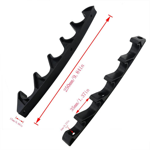 Adjustment Bracket CHENJIN 2PCS 6 Position Nylon Black Adjustment Brackets for Patio Outdoor Lawn Yard Furniture or Chaise Lounges, Back-Height Mu...