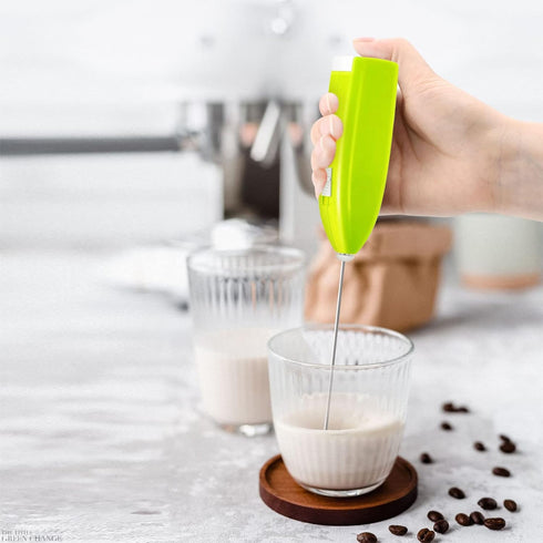 Daily-buy 4pcs Electric Mini Kitchen Stirrer Milk Frother Coffee Egg Milk Shake Mixer Stainless Steel Battery Operated Coffee Stirrer for Foamer &...