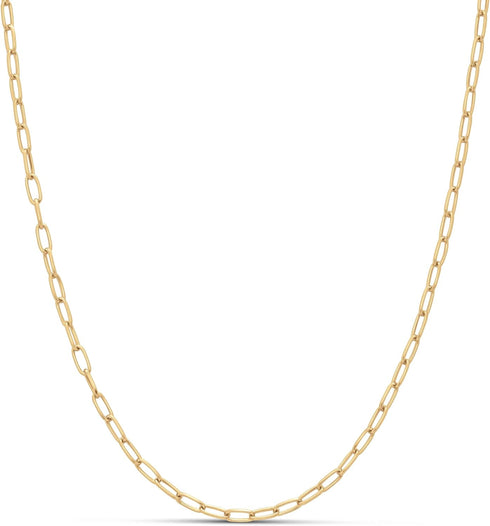 Amazon Essentials 14K Gold Plated Paperclip Chain Necklace...