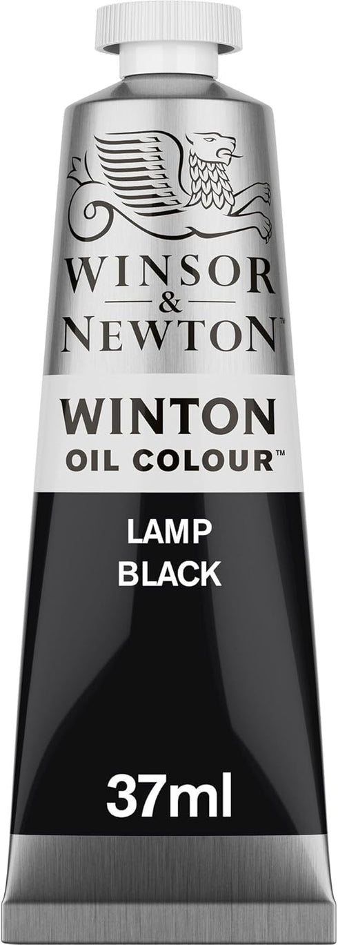 Winsor & Newton Winton Oil Color, 37ml (1.25-oz) Tube, Lamp Black...