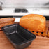 Mikim Small Loaf Pans for Baking Bread 10x5 Inch Outer Diameter, Carbon Steel Mini Bread Loaf Pans for Homemade Bread, Rectangular Set of 2, Gray...