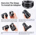 K&F Concept Lens Mount Adapter M42-L Manual Focus Compatible with M42 Lens to L Mount Camera Body...