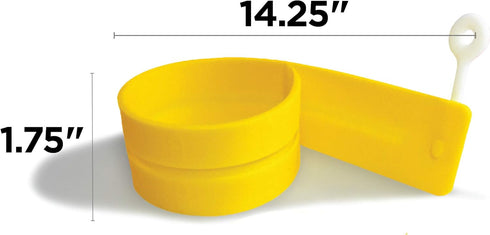 EggXactRing Adjustible Silicone Egg Ring and Food Ring for Baking, Molding and Presenting, Yellow...