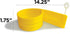EggXactRing Adjustible Silicone Egg Ring and Food Ring for Baking, Molding and Presenting, Yellow...