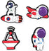 Space Charms for Croc Clog shoes Decoration, Sports Charm for Shoe & Bracelet Wristband Party Gifts...